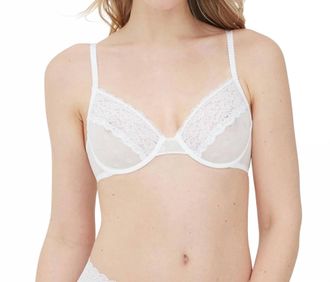 Skarlett Blue Dare Dot Plunge Unlined Bra In White