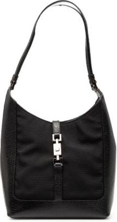 Gucci Pre-owned Shoulder Bags, female, Black, Size: ONE SIZE Pre-owned Canvas Shoulder Bag