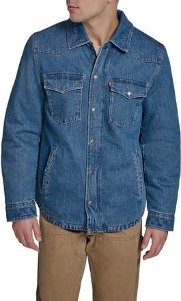 Levi's Western Shirt Jacket in Medium Wash Denim at Nordstrom Rack, Size Xx-Large