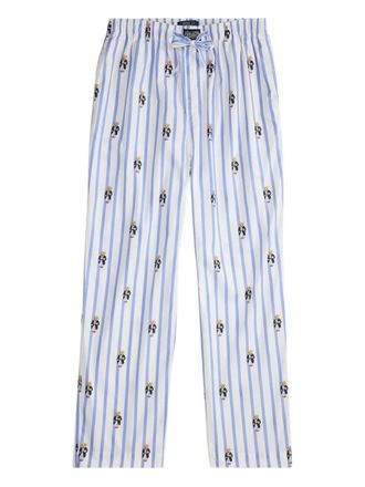 Polo Ralph Lauren Polo Bear striped pyjama pant - White