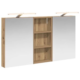 vidaXL Juego De Muebles De Ba&ntilde;o Con Estante 3 Pcs 110 X 10,5 X 60,5 Cm Vidaxl