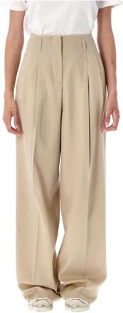 Golden Goose Golden Wide Pant - Dames - Wijde Broeken - Beige - S - Broeken