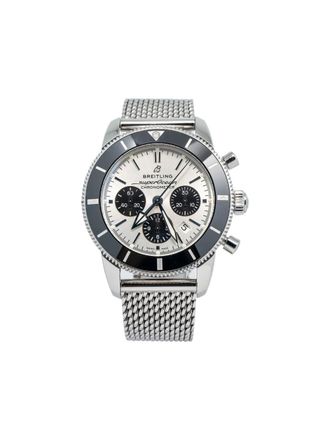 Breitling pre-owned Superocean 44mm - men - stainless steel - One Size - White