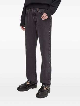 Levi's 501 Original Fit studded jeans - women - Cotton - 30/30 - Black