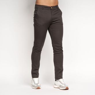 Crosshatch Heren Roysden Chinos (Houtskool)