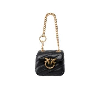 Pinko Nano Love Bag Puff - Dames - Mini tas - Zwart - ONE Size - Leer - Tassen