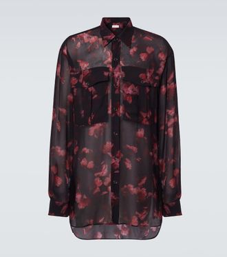Dries Van Noten Sheer floral shirt