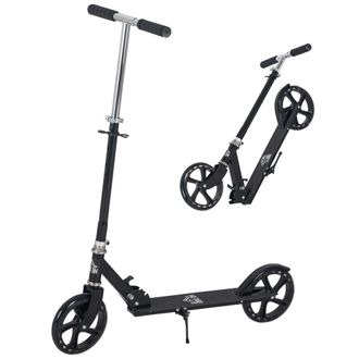 OEM Patinete Plegable Para Ni&ntilde;os De 7-14 A&ntilde;os Scooter Infantil Manillar Ajustable En Altura De 4 Niveles Con Freno 88x37x75-100 Cm Negro