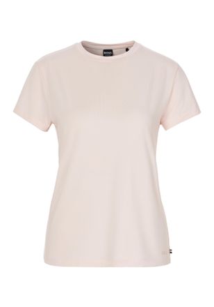HUGO BOSS T-Shirt BOSS Bea_T-Shirt CN, Damen, Gr. XL, rosa (light, pastel pink 680), Jersey, Obermaterial: 84% Modal, 16% Elasthan, unifarben, Basic, Basic, Run