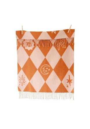 TBCo Lambswool Jacquard Baby Blanket in Harlequin Jacquard at Nordstrom