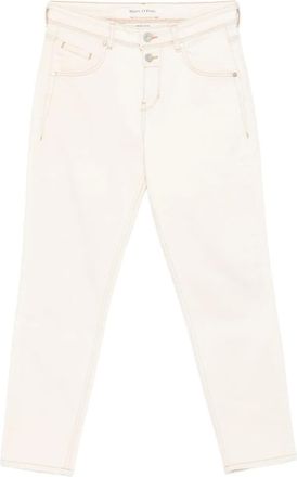 Marc O'Polo Broek met knoopdetail - Beige