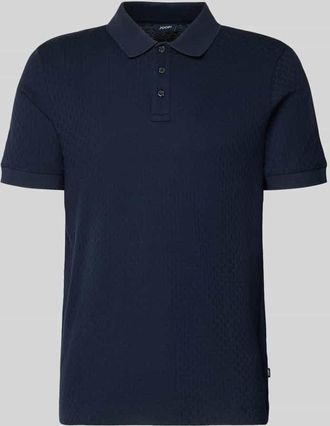 Joop Poloshirt mit kurzer Knopfleiste Modell Roni in Marine, Gr&ouml;&szlig;e XXXL