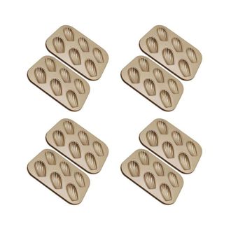 OEM Paquete De 8 Moldes Para Pasteles Con Forma De Magdalena, Resistentes Y Antiadherentes, Con Forma De Concha Para Hornear En Horno (dorado)