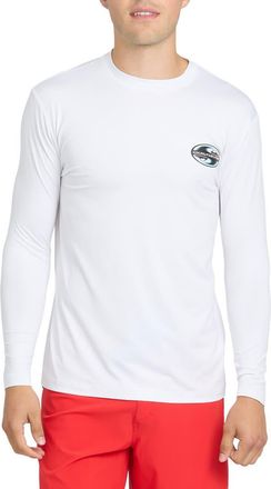Quiksilver All Day Surf Long Sleeve Performance Rashguard in White at Nordstrom, Size Xx-Large