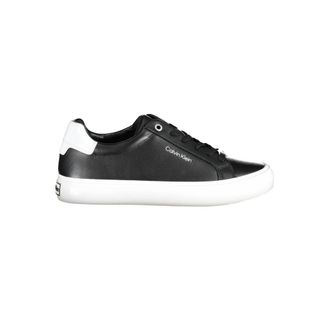 Calvin Klein Black Leather Women Womens Sneaker