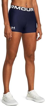 Under Armour HeatGear Shorty Womens Shorts Midnight Navy/White : LG (US 12-14), Polyester