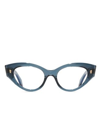 Cutler and Gross Bril met cat-eye montuur - Blauw