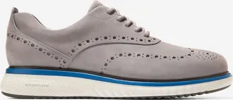 Cole Haan Mens Zerøgrand Eon Wingtip Oxford Shoes - Grey Size 10.5