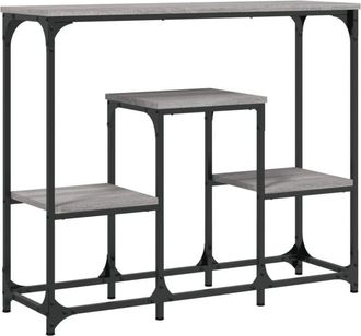 vidaXL Vidaxl - Mesa consola madera de ingeniería gris Sonoma 89,5x28x76 cm