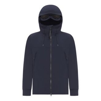 C.P. Company Light Jackets, male, Blue, Size: 2XL Hooded Zip Jacket