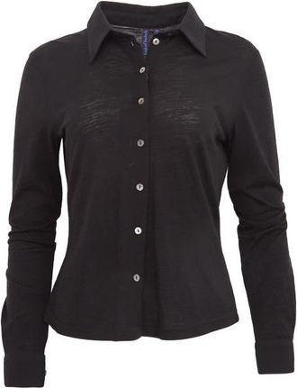 Lords of Harlech Scarlet Merino Wool Shirt in Black at Nordstrom, Size Xx-Large
