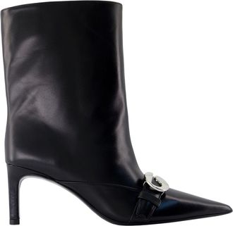 Coperni Heeled Belt Boots - Coperni - Leather - Black