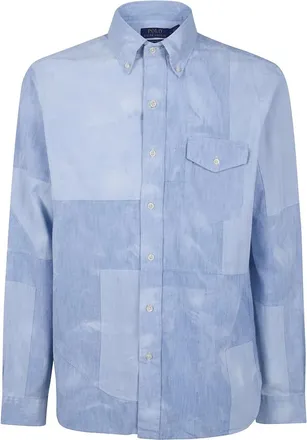 Polo Ralph Lauren Heren, Overhemden, Blauw, Maat: XL