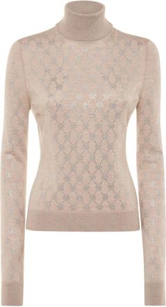 Philipp Plein Dames, Truien, Beige, Maat: S Wol