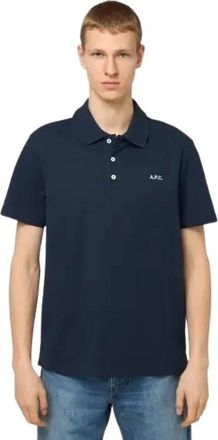 A.P.C. Standard Polo Shirt - Heren - Polos - Blauw - L - Katoen - Tops