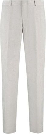 Michael Kors Suit Broeken - Heren - Nette broeken - Grijs - L - Leer - Broeken