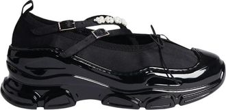 Simone Rocha Criss Cross Tracker Sneakers - Zwart - Dames - Sneakers - Zwart - 40 EU - Schoenen