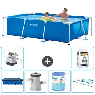 Intex Piscina Con Estructura Rectangular - 260x160x65 Cm - 7-piezas S40092