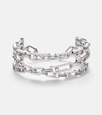 Messika Move Link 18kt white gold bracelet with diamonds