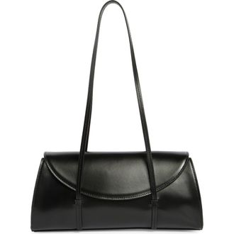 Reformation Elena Leather Shoulder Bag in Black Leather at Nordstrom
