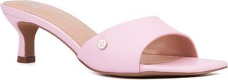 New York & Company Gaia Kitten Heel Sandal in Pastel Pink at Nordstrom Rack, Size 6
