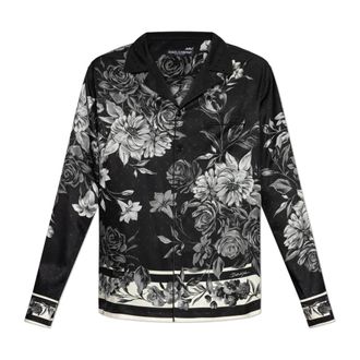 Dolce & Gabbana Heren, Overhemden, Zwart, Maat: 4XL Zijde
