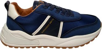 Alexander Smith Piccadilly Sneaker - Heren - Sneakers - Blauw - 44 EU - Leer - Schoenen