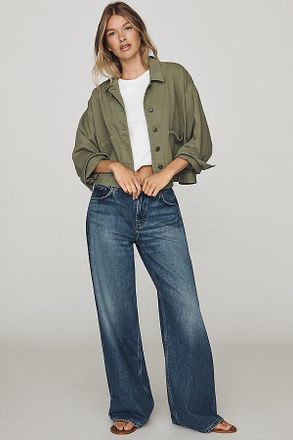 Reformation High-Rise Slouchy Wide-Leg Jeans