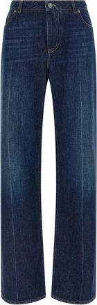 Dolce & Gabbana Pantalone 5 Tasche - Dames - Regular Fit Jeans - Blauw - S - Katoen - Jeans