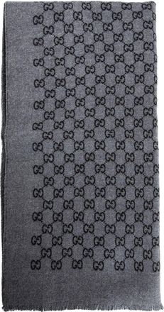 Gucci Double Jacquard GG Wool Scarf
