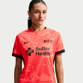 Nike Bay FC Stadium Away Nike Womens Dri-FIT NWSL Replica Jersey in Pink | P35852SFFC26-RUC