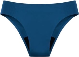 Generic Black Low Waist Bikini Bottoms for Women, Retro Basic Swimsuit with Full Coverage, Mid-Rise Swimsuit Bottoms Swimming Trunks Women, 02-Blue, 4XL