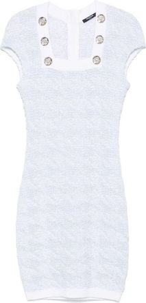 Balmain Tweed Mini Dress - Womens - Viscose/Polyamide/Cotton/Metallized Polyester