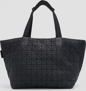 VeeCollective Geo Quilted Nylon Tote Bag