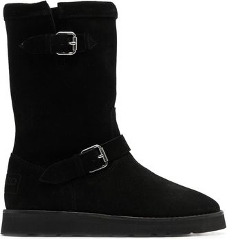 Kenzo buckle-detail suede boots - women - Suede - 37 - Black