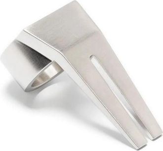 Rick Owens Open Trunk Ring - Dames - Ringen - Grijs - 56 MM - Accessoires