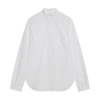 Prada Overhemden, Heren, Wit, S, Katoen, Cotton Shirt