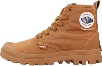 Palladium Stijlvolle Veterschoenen voor Vrouwen - Dames - Veterlaarzen - Oranje - 38 EU - Schoenen