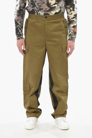 Wales Bonner Pantaloni Cargo ROAM in Cotone con Elastico in Vita e Coulisse Wales Bonner