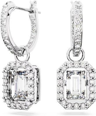 Swarovski Una Drop Oorbellen - Dames - Oorbellen - Grijs - ONE Size - Accessoires